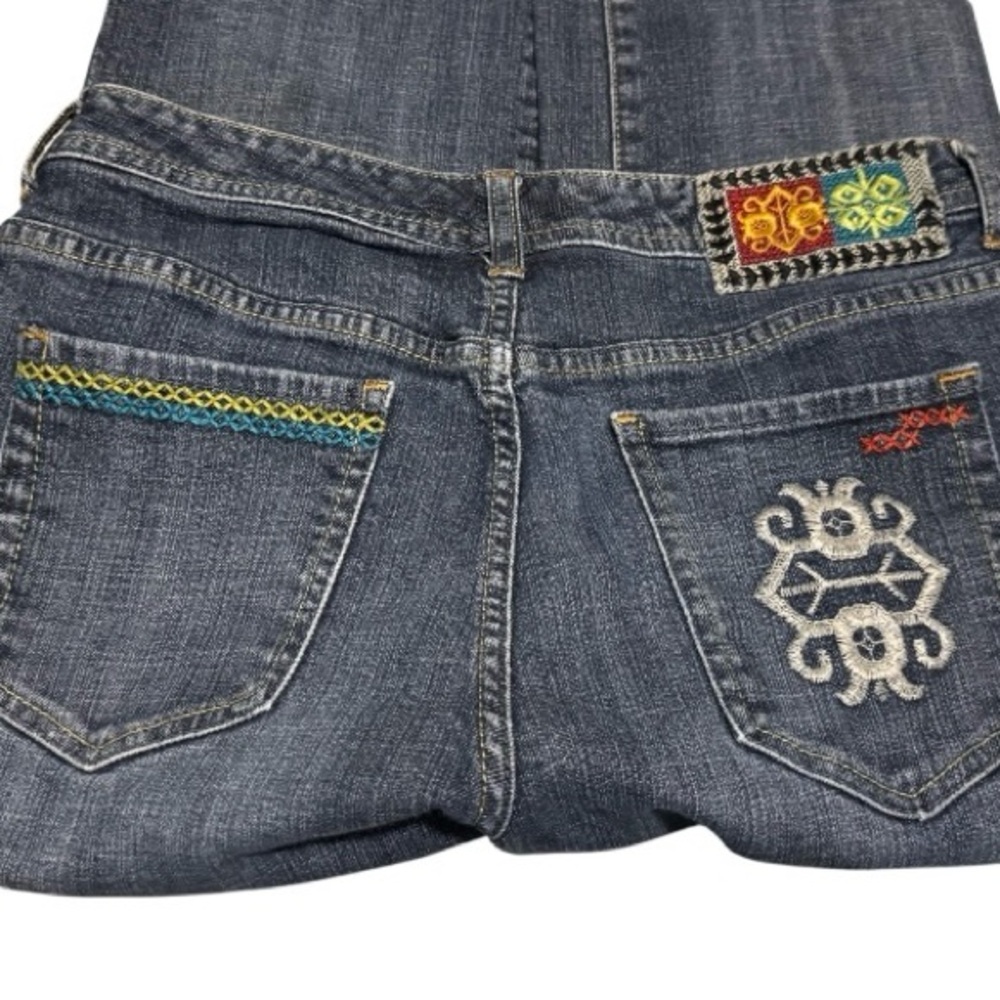 Chico's Jeans With Embroidered Designs on Back - Picture 2 of 5